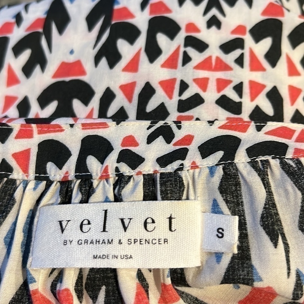 Velvet by Graham & Spencer vintage blouse 3/4 length sleeves size small - Picture 9 of 11
